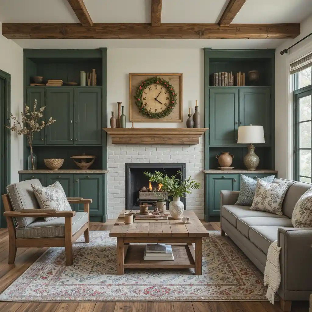Farmhouse Green with Reclaimed Wood