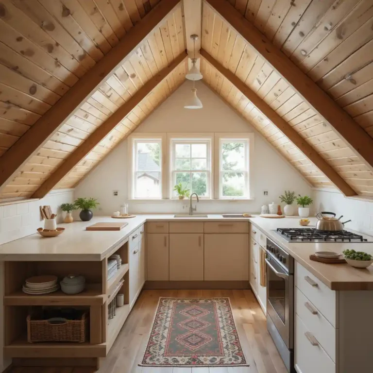 41 Small Attic Kitchen Ideas
