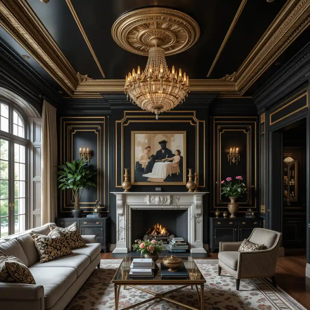 Gold Ceiling Details for Drama