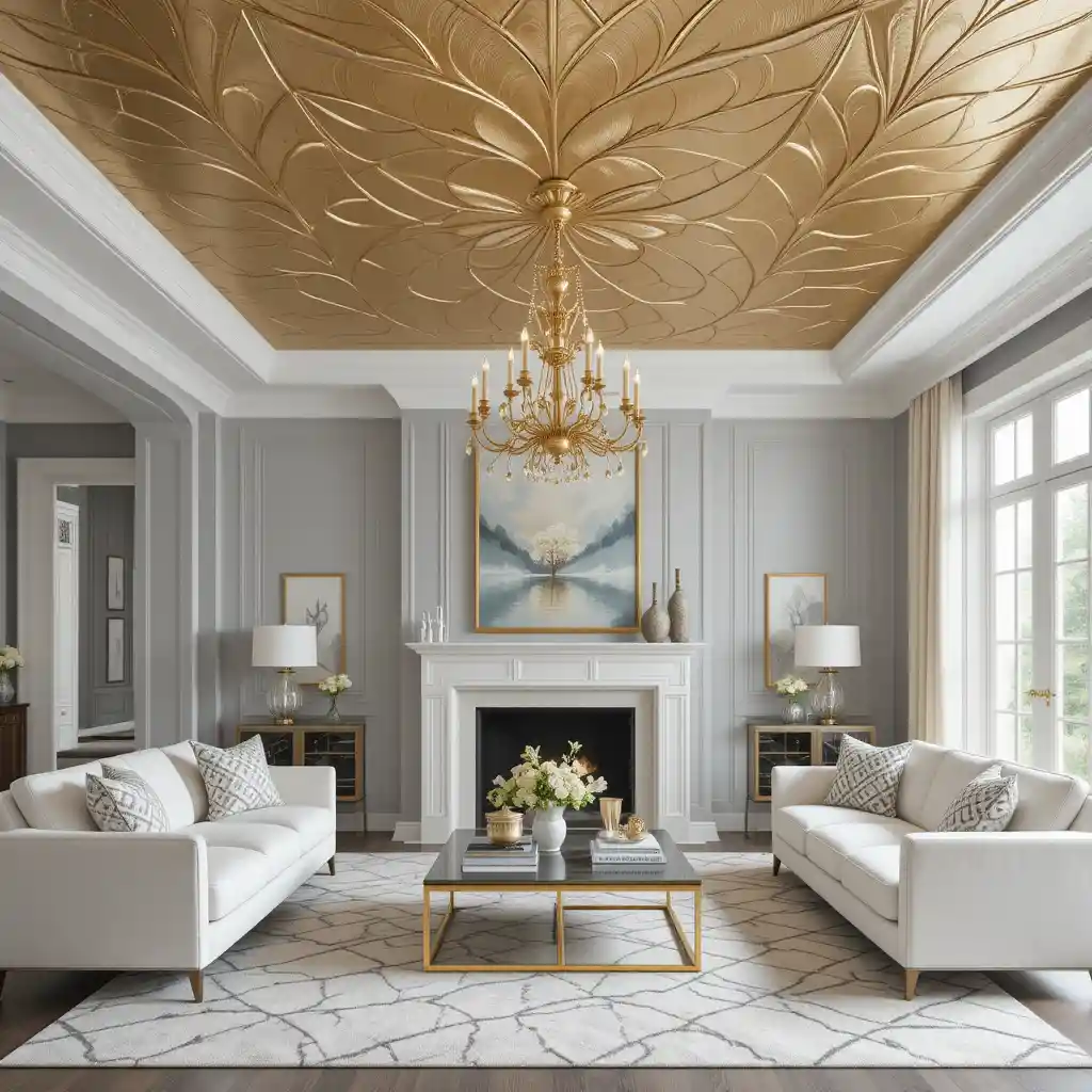 Gold-Leaf Ceiling Detail