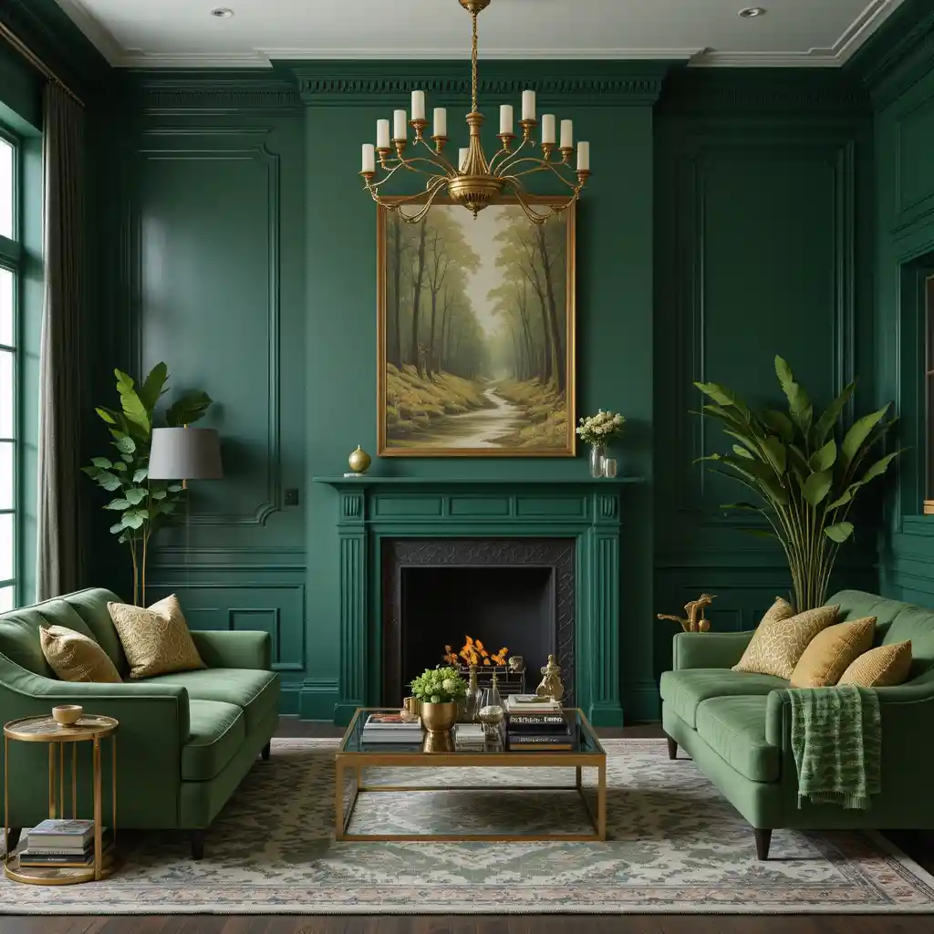 Green and Gold Contrast