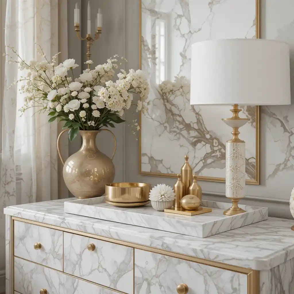 Marble and Gold Fusion