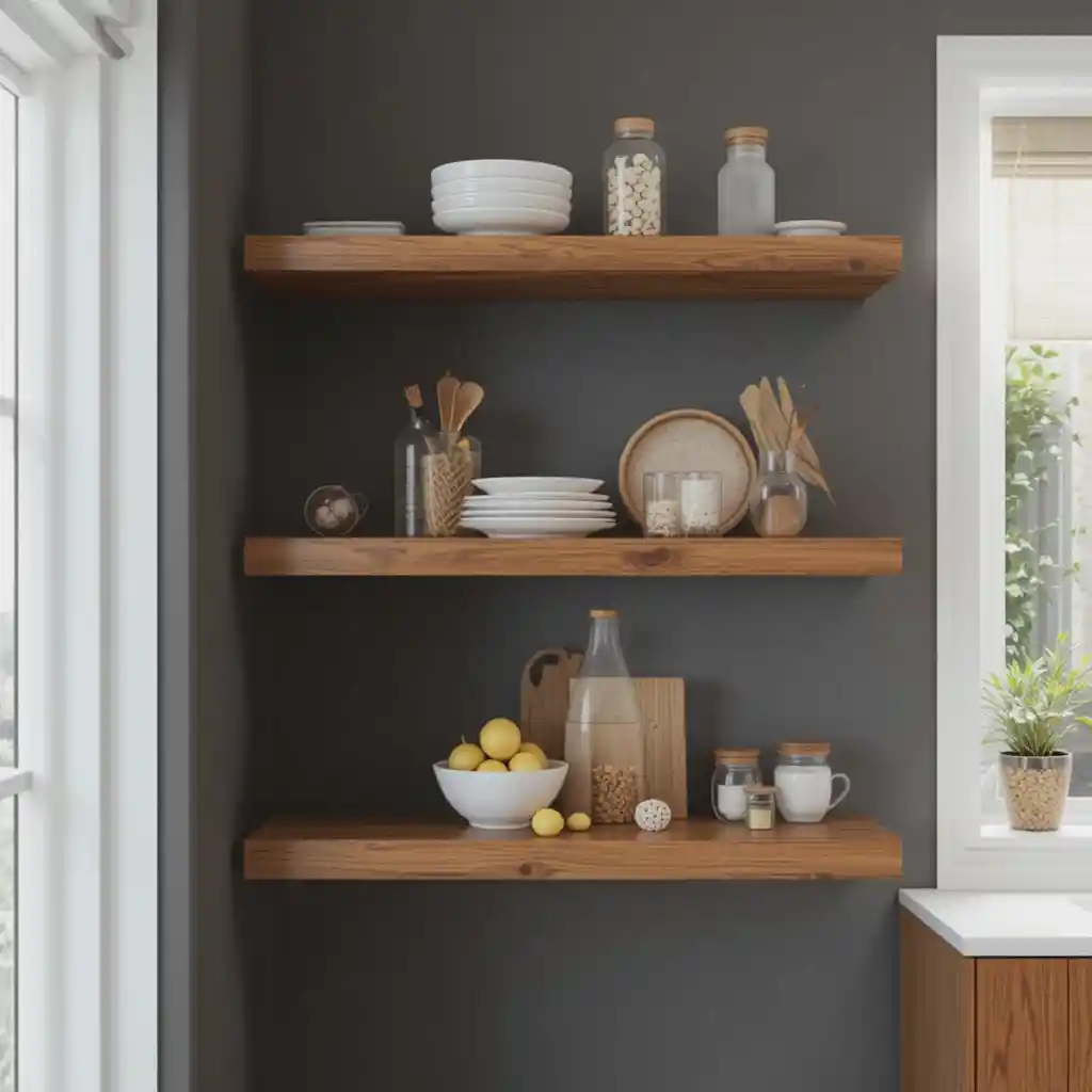 Mid-Century Wall Shelves