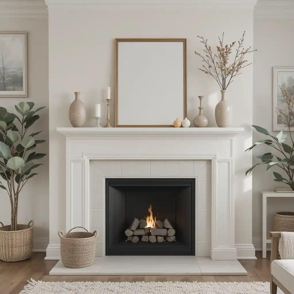Minimalist Fireplace Mantel