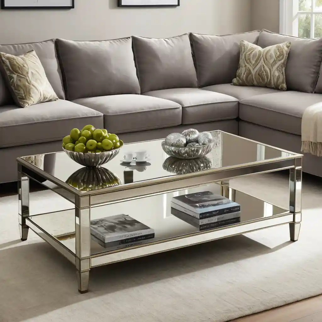 Mirrored Coffee Table for a Reflective Surface