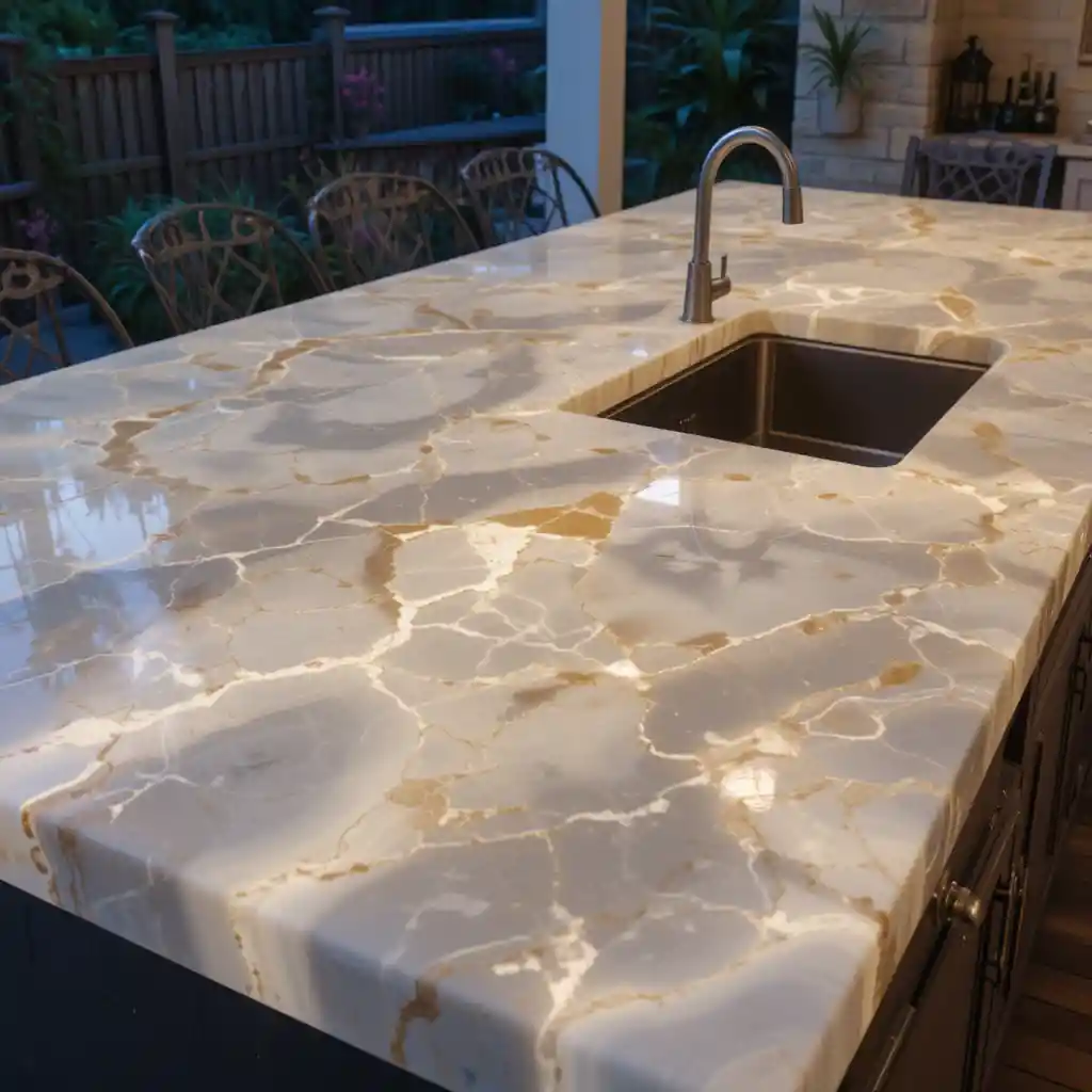 Polished Onyx with Translucent Glow