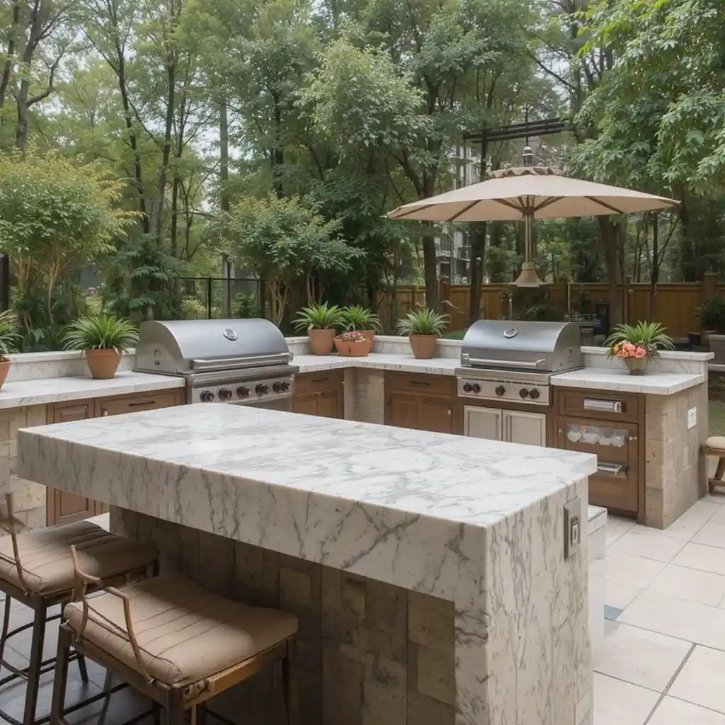 Quartzite with Waterfall Edge