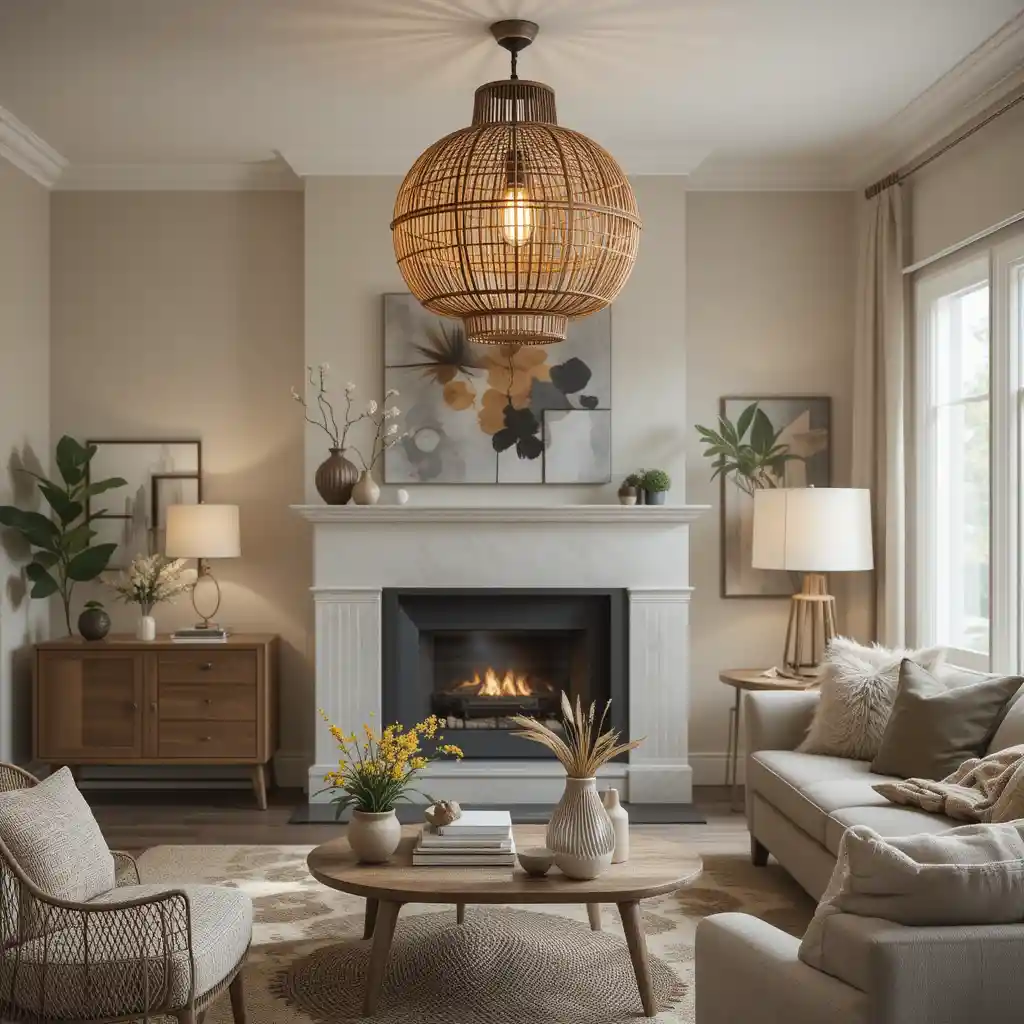 Rattan Pendant Light