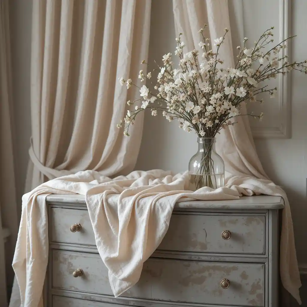 Romantic Touch with Soft Fabrics