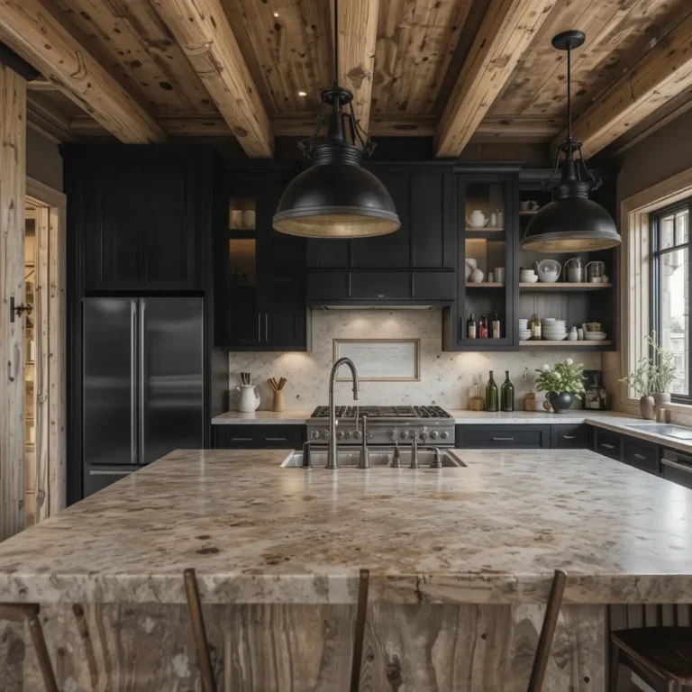 Rustic Wood, Black Lighting