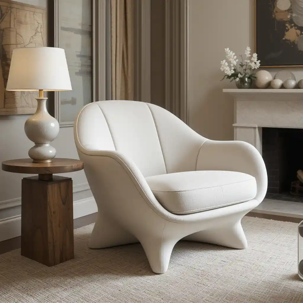 Sculptural Accent Chair