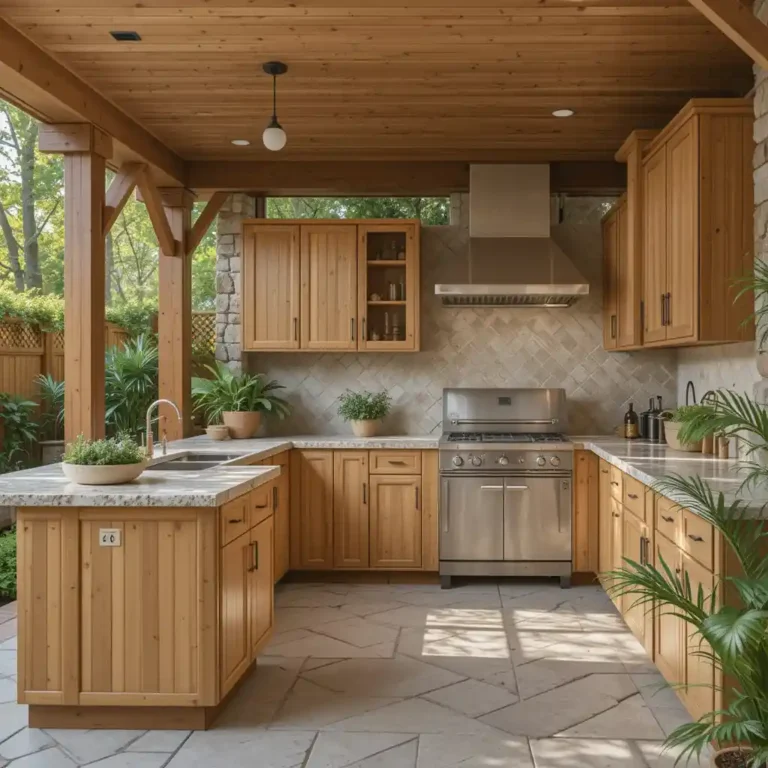 22 Rustic Outdoor Kitchen Cabinets Ideas