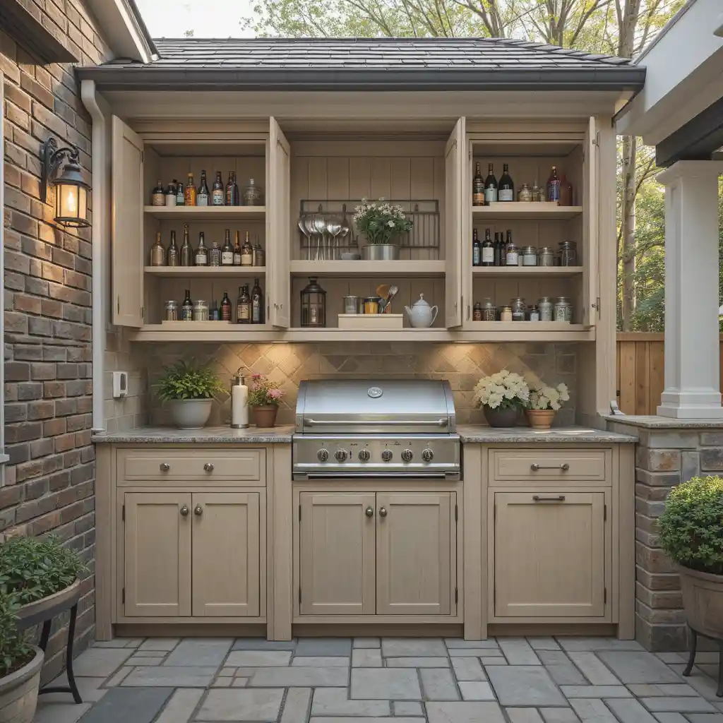 Built-In Cabinetry with Hidden Storage