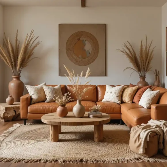 Desert Boho with Leather and Clay Accents