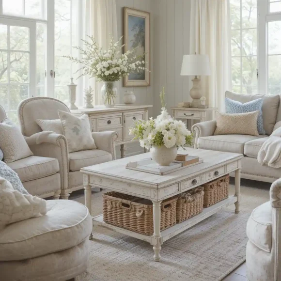 Distressed Whitewashed Furniture