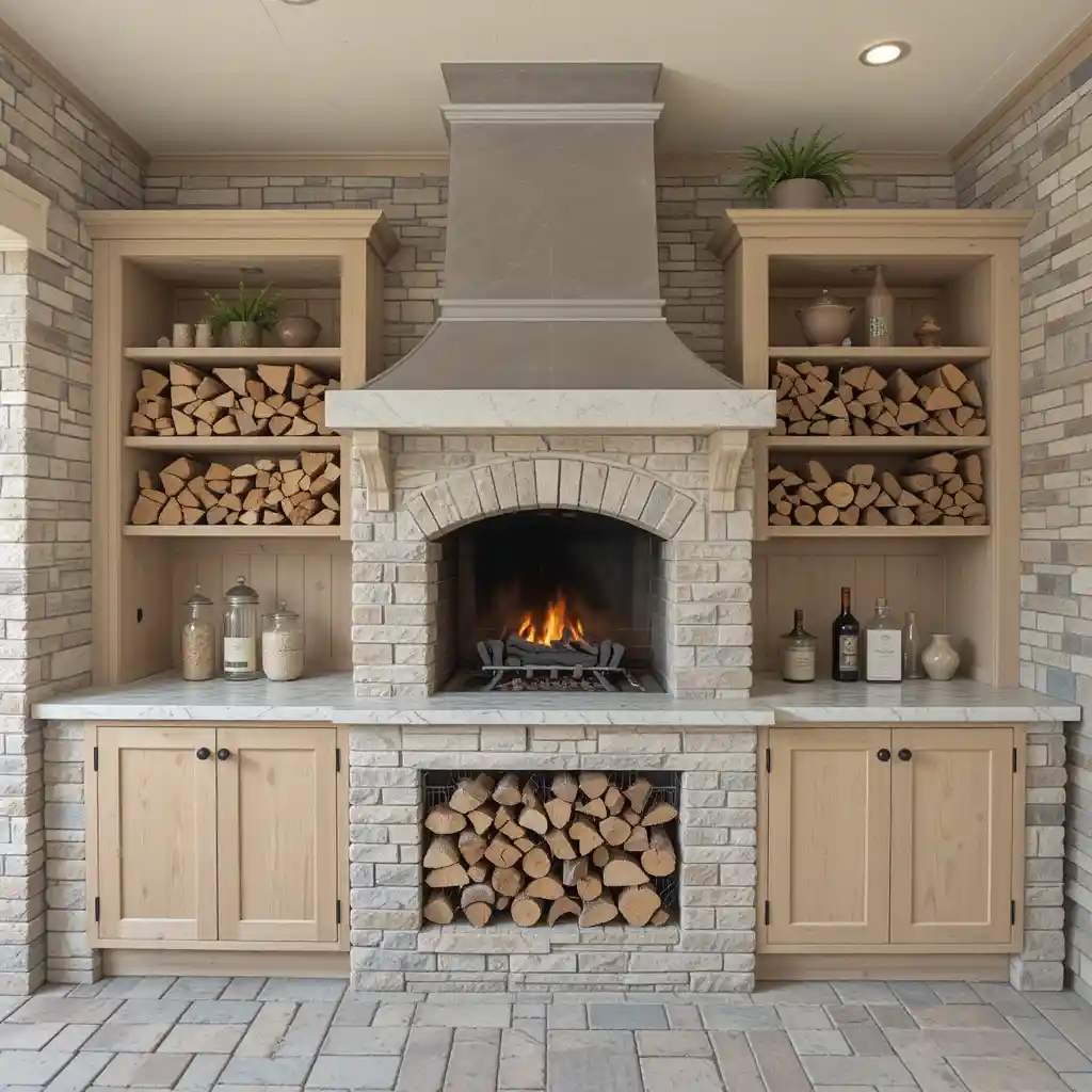 Firewood Storage Cabinets for a Functional Touch