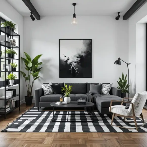 High-Contrast Black and White