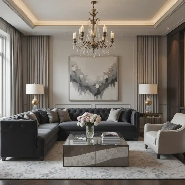 19 Luxurious Dark Gray Couch Living Room Ideas