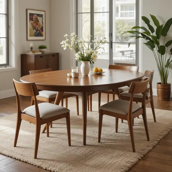 Oval Extendable Dining Table