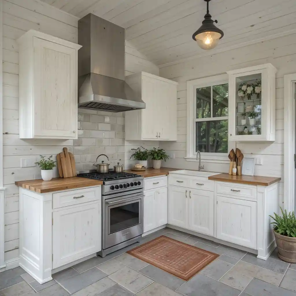 Shiplap Cabinets for Farmhouse Charm