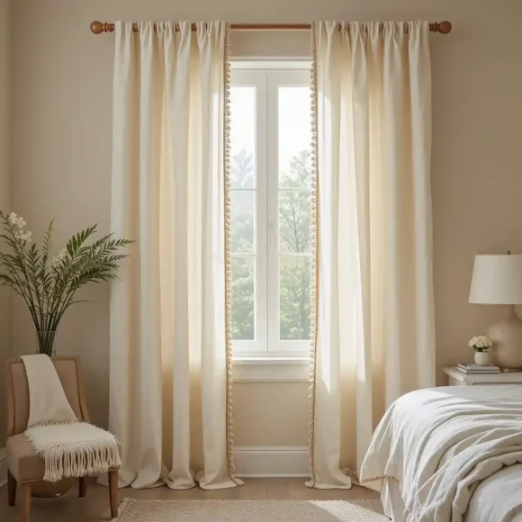 Tassel Edge Curtains With Natural Light