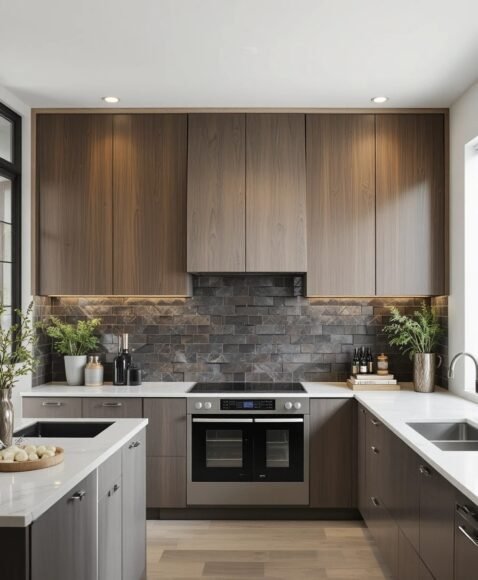 Accent Wall with Decorative Panels