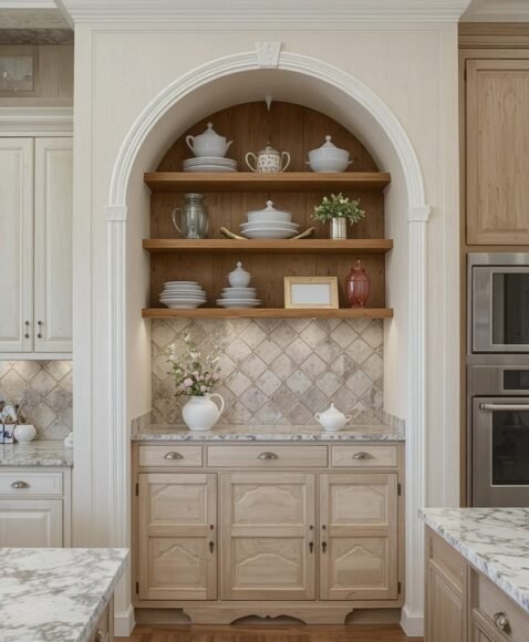 Arched Alcove for a Unique Focal Point