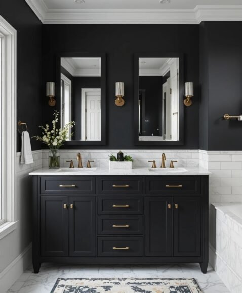 Black Matte Vanity