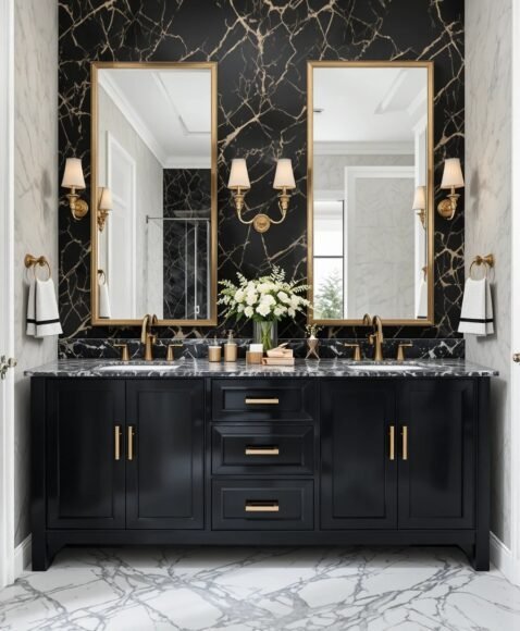 Black and Gold Accents