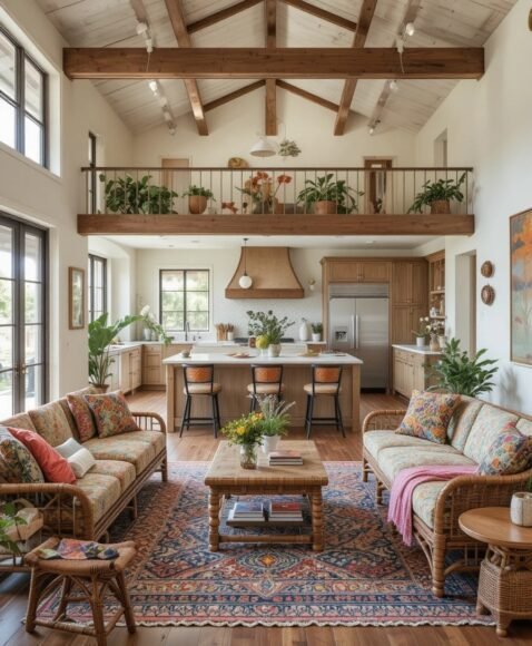 Boho Eclectic with Layered Textures