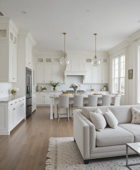 Classic White with Marble Accents 