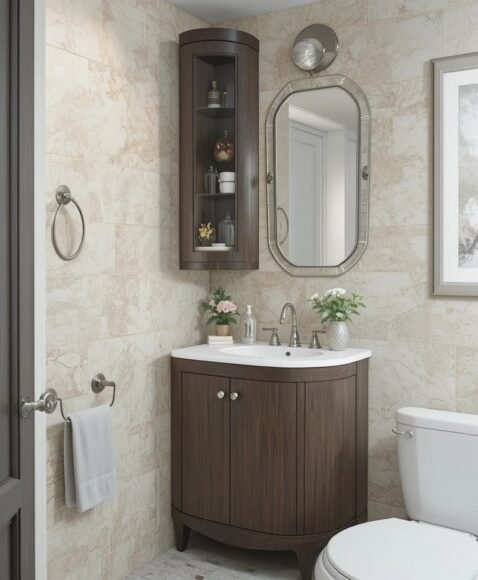 Compact Vanity for Small Bathrooms