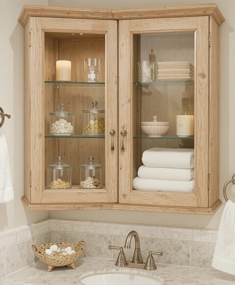 Glass-Front Cabinets to Show Off Essentials