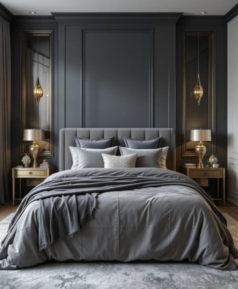 Gray and Gold Elegance