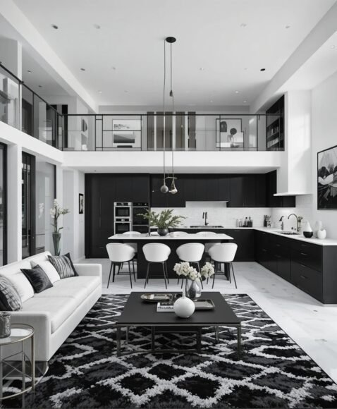 High-Contrast Black and White Drama