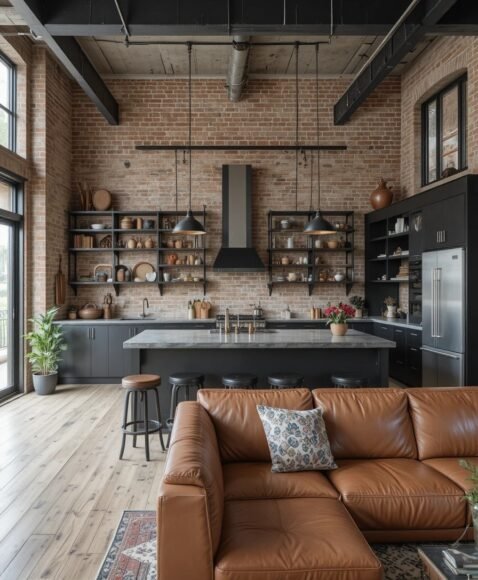 Industrial Chic with Metal Accents