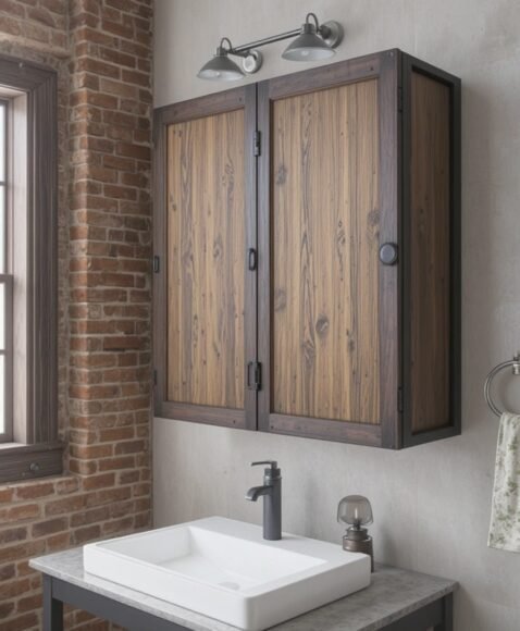 Industrial-Style Wall Cabinets