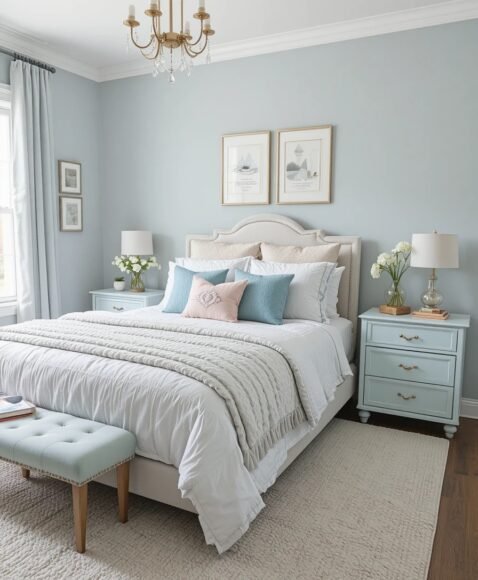 Light Gray and Pastel Touches