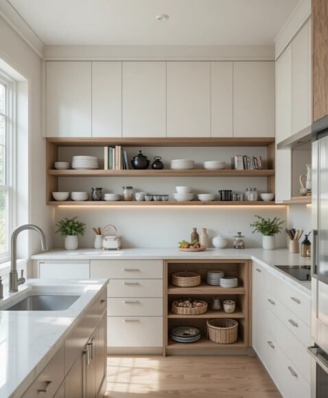 Low Shelf Wrap-Around Countertop