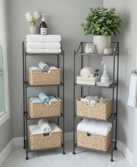 Multi-Tiered Shelving Units