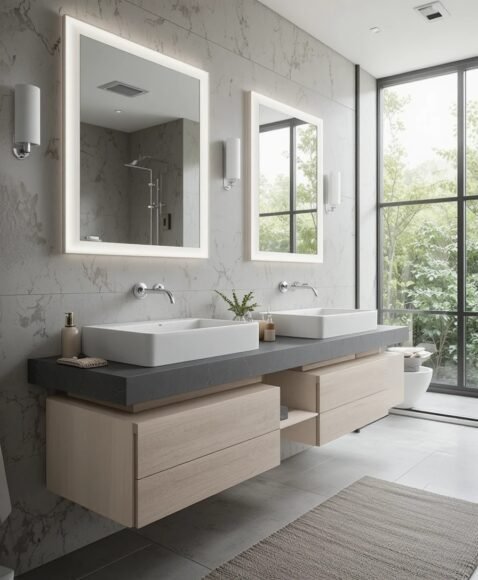 Sleek Floating Sinks