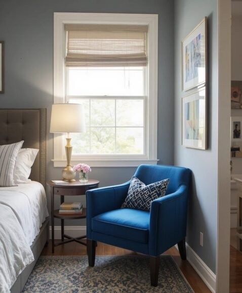 Small Armless Accent Chair