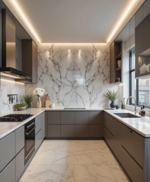 Statement Backsplash that Steals the Show