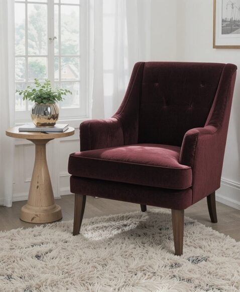Velvet Accent Chair