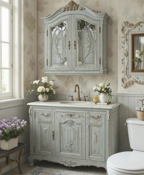 Vintage Wall Cabinets for Character