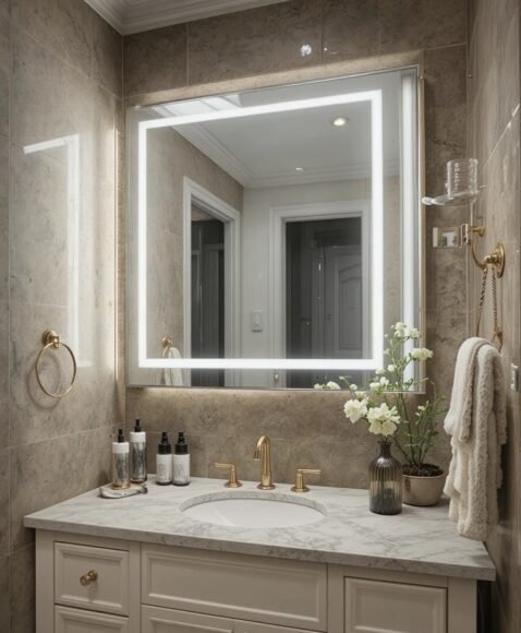 Wall Cabinets with Integrated Lighting