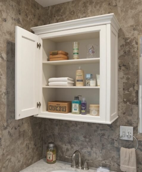 Wall Cabinets with Integrated Shelving