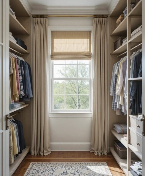 Built-In Closet Around a Window