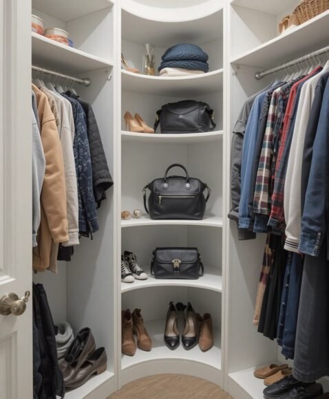 Custom Corner Shelving