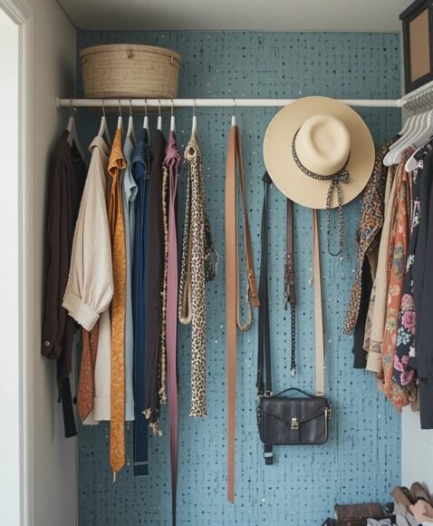 Pegboard Closet Wall